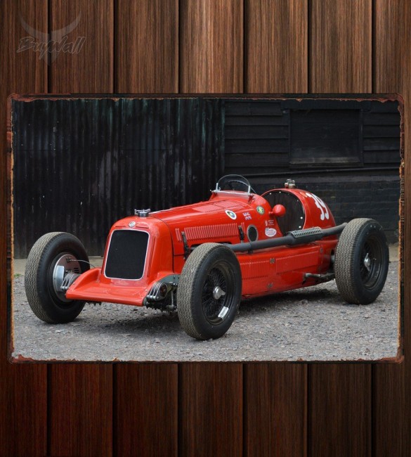 Металлическая табличка MG K3 Magnette Supercharged Monoposto Металлическая табличка MG K3 Magnette Supercharged Monoposto